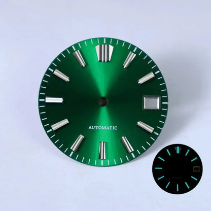 28.5mm Sunburst Dial GS MOD Blue Lume NH35 Movement No Lume