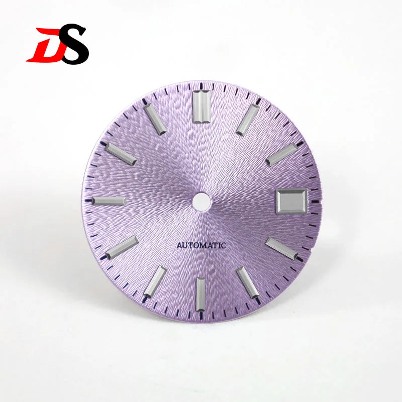 28.5mm Invisible Texture Sunburst No Lume NH35 Movement Multiple Colors
