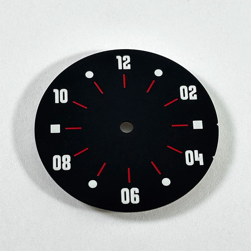 28.5mm Matte Dial Cockpit Instruments Pilot-inspired BGW9 NH38 NH35 ETA2824 SW200 Miyota 9015 Movement Black Lume