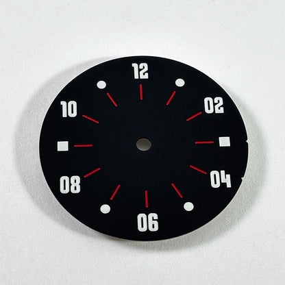 28.5mm Matte Dial Cockpit Instruments Pilot-inspired BGW9 NH38 NH35 ETA2824 SW200 Miyota 9015 Movement Black Lume