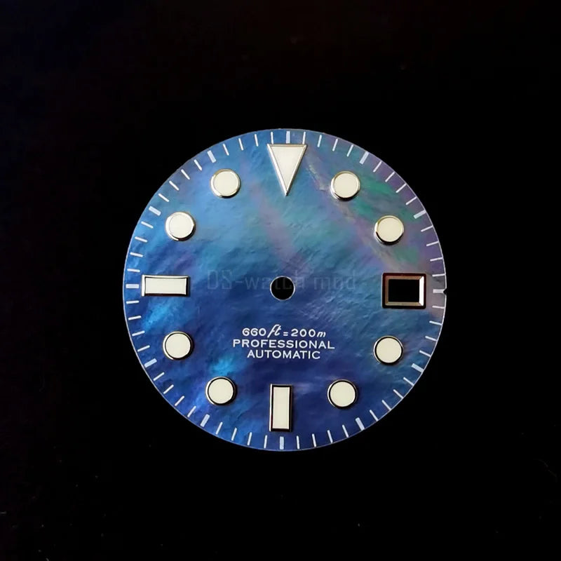 28.5mm Dial Natural Shell MOD Dial Series BGW9 C3 Lume NH35NH36 Movement