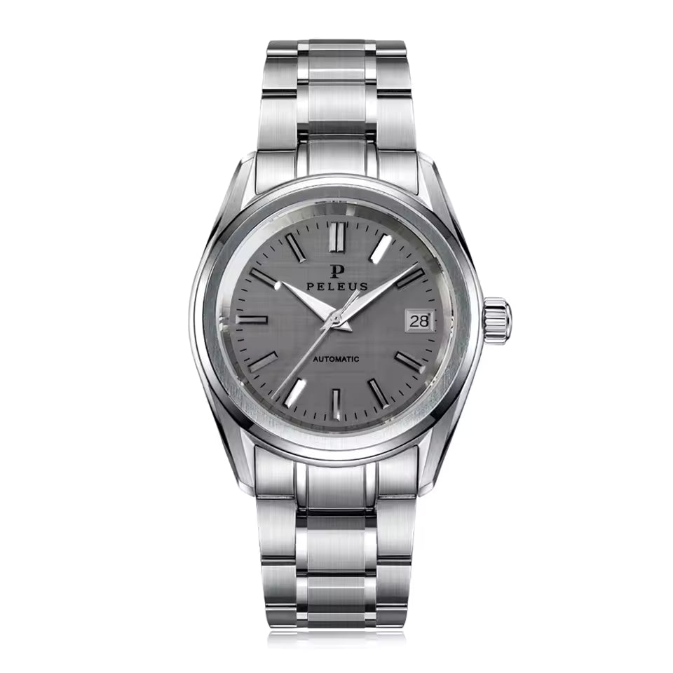 Straight Emery Cloth Texture Men's Watch Automatic Mechanical Business Watch Luxury Sapphire High-quality NH35 Movement Waterproof