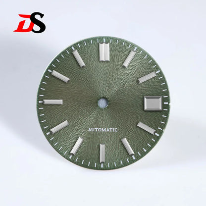 28.5mm Invisible Texture Sunburst No Lume NH35 Movement Multiple Colors