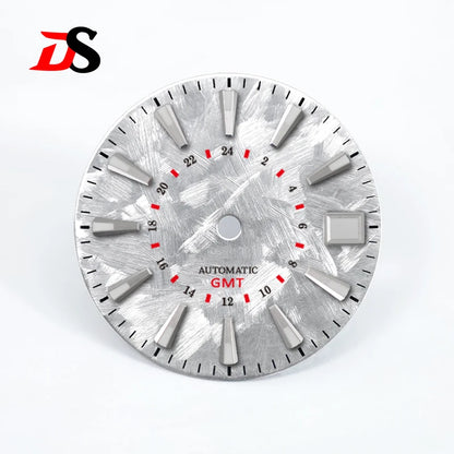 Sakura Red GMT Dial Blue Green Luminous NH34GMT Movement 28.5mm