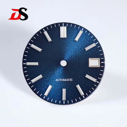 28.5mm Invisible Texture Sunburst No Lume NH35 Movement Multiple Colors