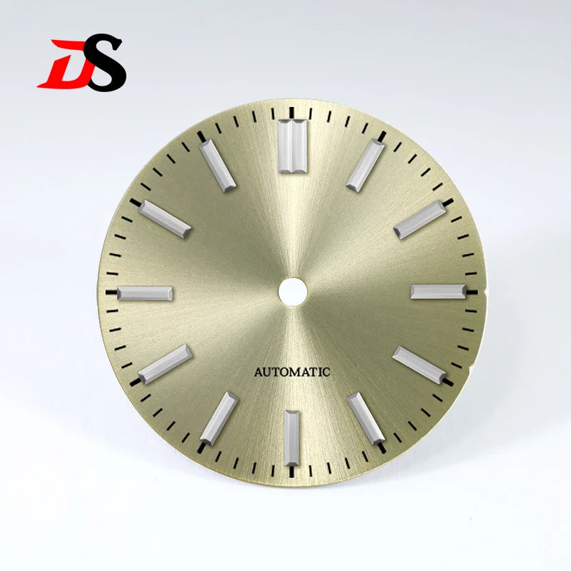 Sunburst Matte Black No Date Dial for NH38 NH35 28.5mm No lume