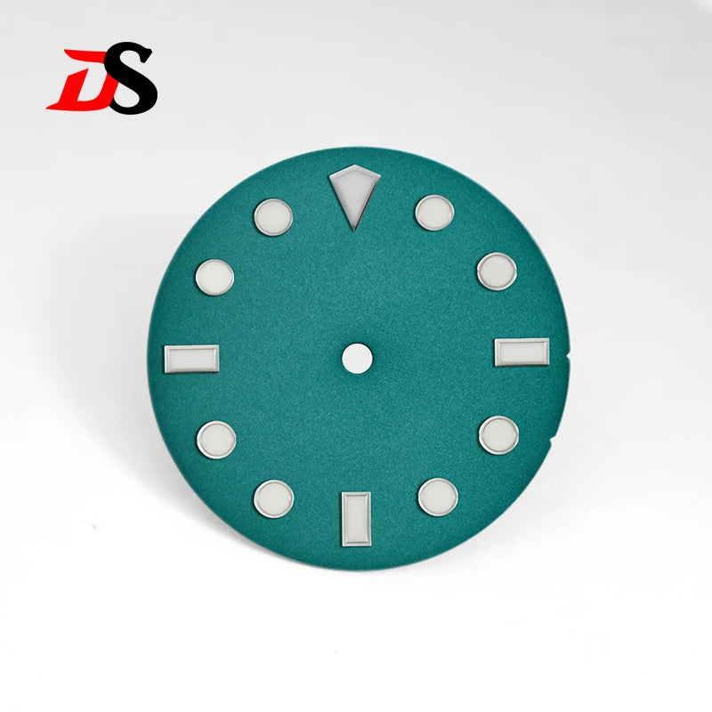 28.5mm Fine Sand Dial No Tick Mark No Literal Diamond Index BGW9 Blue Lume NH35 No Date