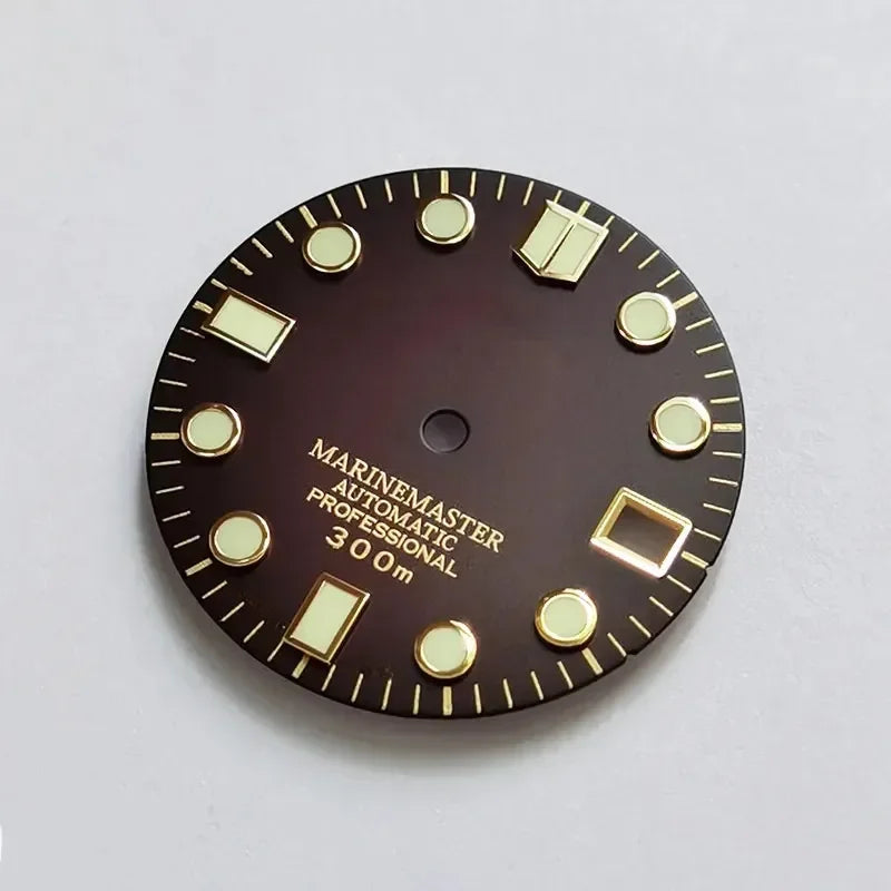 Marinemaster MM Index Dial Gold BGW9 C3 Lume for NH35NH36 Movement 28.5mm