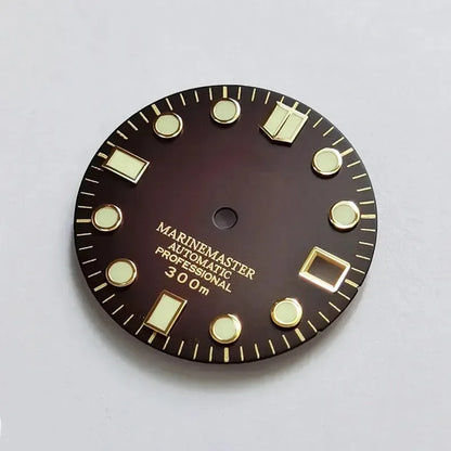 Marinemaster MM Index Dial Gold BGW9 C3 Lume for NH35NH36 Movement 28.5mm