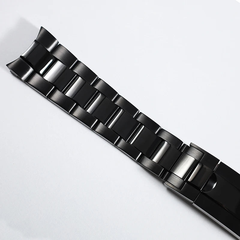 Black 40.5mm Case Oyster Bracelet 20ATM Suitable for NH34NH35/36/38ETA2824 Movement