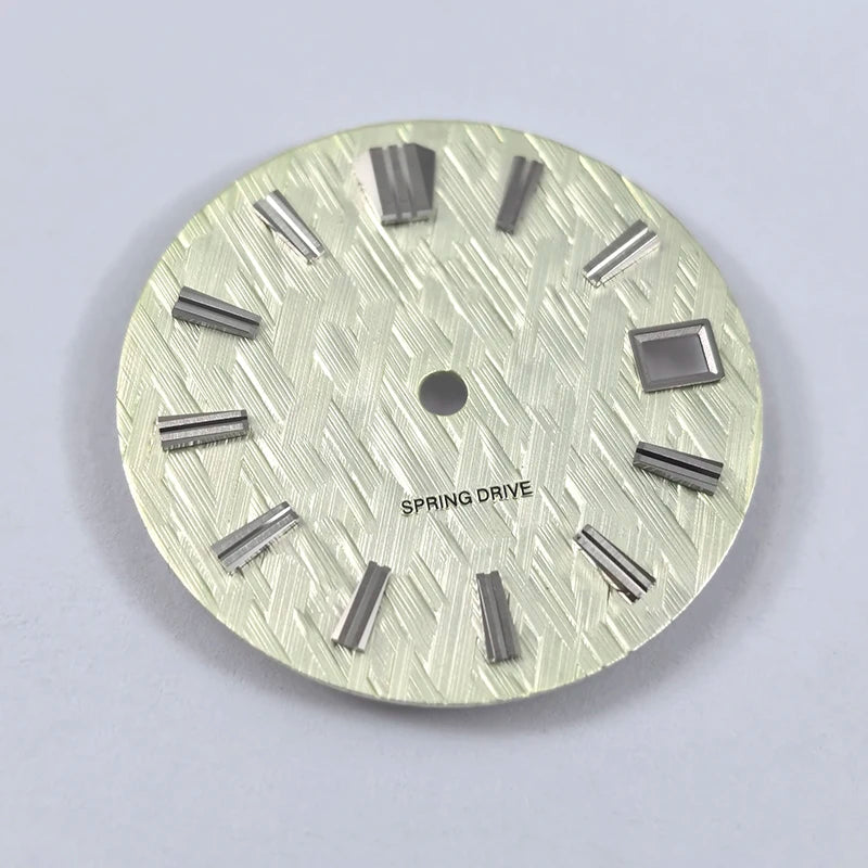 No Date 28.5mm Ice Forests Dial for NH34 NH35 Movement Blue Lume/no Lume