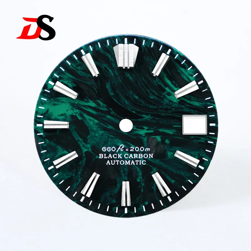 Lava Carbon Fiber No Lume GS MOD Fit NH35 NH38 Movement 28.5mm