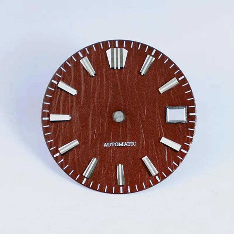 28.5mm Birch Dial GS MOD Blue Lume NH35 movement No Lume