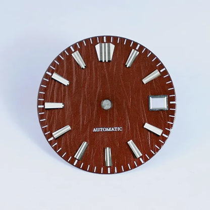 28.5mm Birch Dial GS MOD Blue Lume NH35 movement No Lume