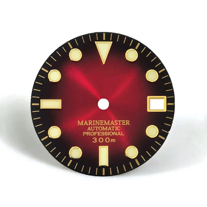 28.5mm Sunburst Matte Dial Gold YM Index BWG9 C3 Lume NH35NH36 Movement