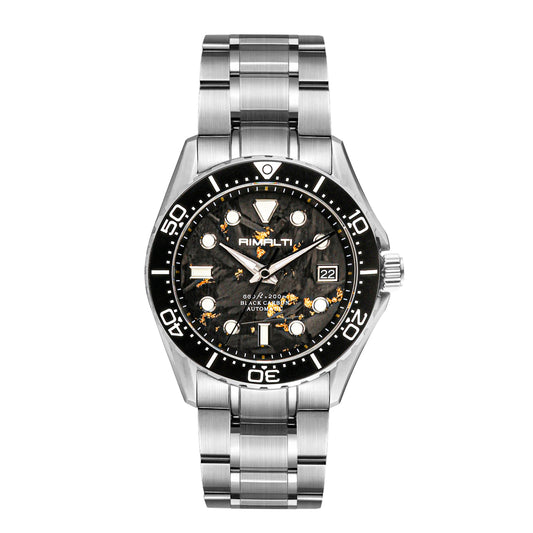 RIMALTI 40mm Watch Carbon Fiber Dial Men's Diving Watch Classic High-quality NH35 Automatic Mechanical Sapphire Blue Lume20bar