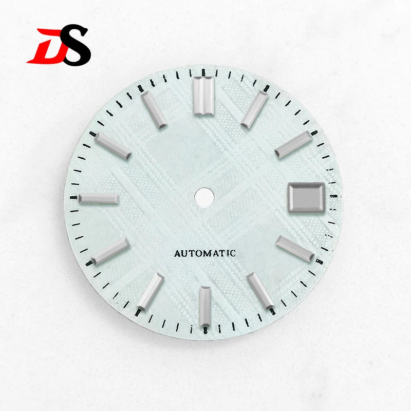 28.5MM Dial Texture Surface Watch Dial for NH35/NH36 Movement SKX007 No Lume Art Style