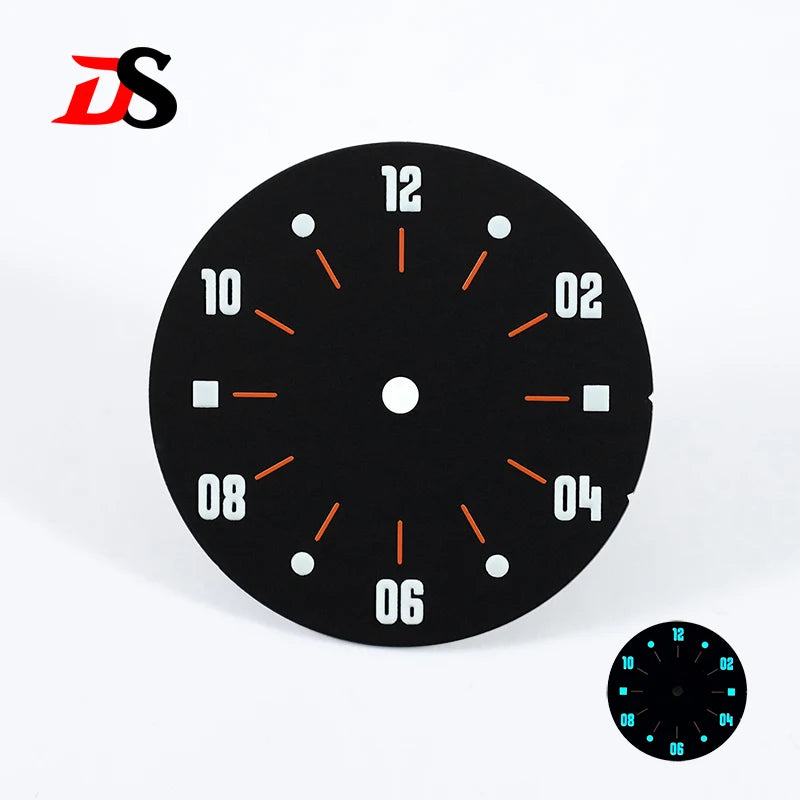 28.5mm Matte Dial Cockpit Instruments Pilot-inspired BGW9 NH38 NH35 ETA2824 SW200 Miyota 9015 Movement Black Lume