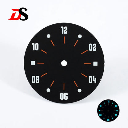 28.5mm Matte Dial Cockpit Instruments Pilot-inspired BGW9 NH38 NH35 ETA2824 SW200 Miyota 9015 Movement Black Lume