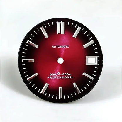 28.5mm Gradient Dial No Lume Matte Balck Dial NH35 Movement