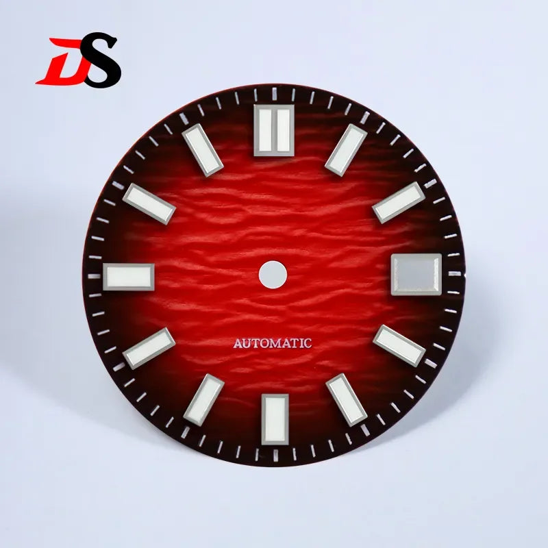 28.5mm Gradient Wave Dial Blue Lume for NH35/NH38 Movement