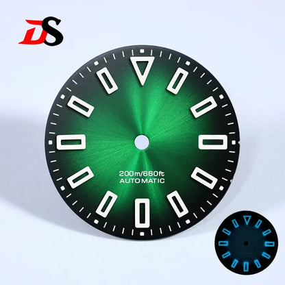 Sunburst 28.5mm Dial Hollow Index BGW9 Lume for NH35/ETA2824 SW200 MIYOTA 9015 9039 Movement No Date