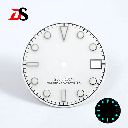 NH35 Sunburst Dial Tu-dor Red Blue Lume Date NH38 NH34 Movement Matte Dial