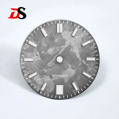 6 O'clock Date Shunbun Dial DATE JUST NH35 Blue Lume Sakura Pink 28.5mm for SKX007 S Mod