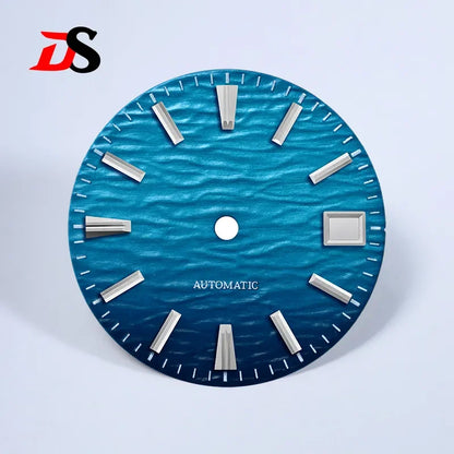 Wave Dial 28.5mm Gradient No Lume for NH35/NH38 Movement 3 O'clock Date/no Date