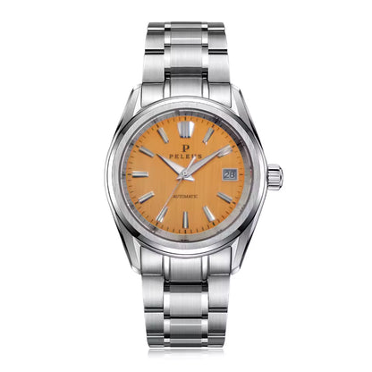 Straight Emery Cloth Texture Men's Watch Automatic Mechanical Business Watch Luxury Sapphire High-quality NH35 Movement Waterproof