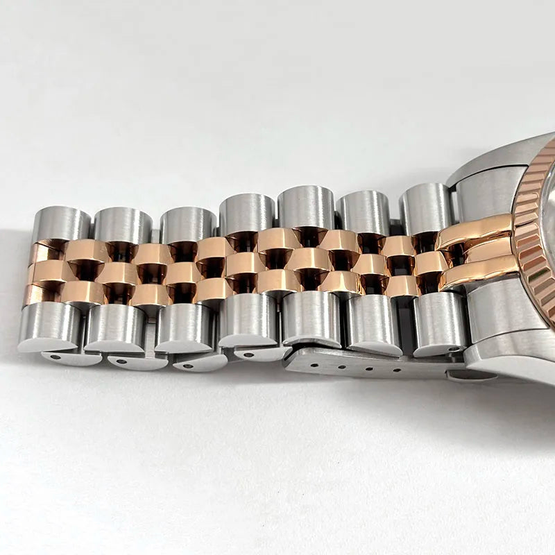 PVD Gold Rose gold 36mm Oyster Case Glass Sapphire AR Coating High Quality NH35/NH36