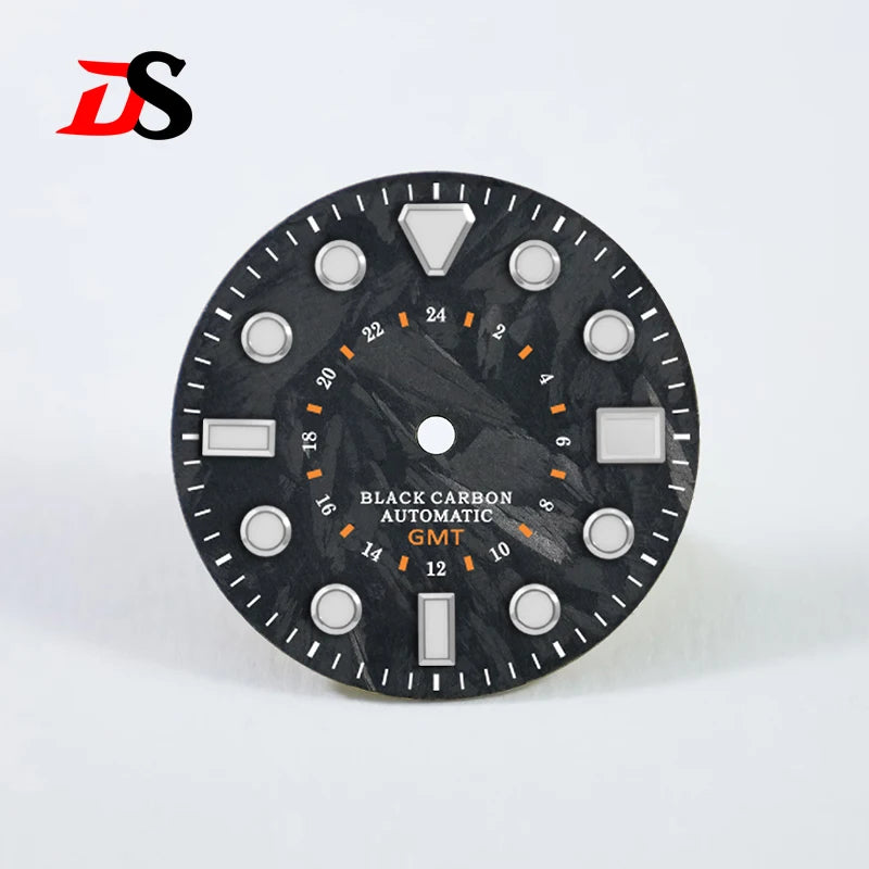 Carbon Fiber Dial GMT Blue Lume NH34NH35 28.5mm