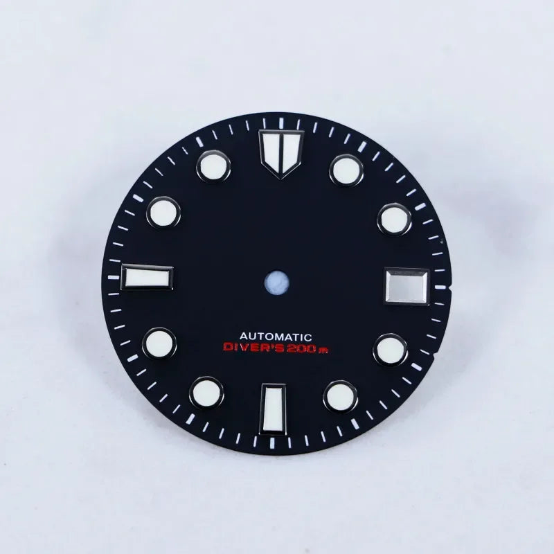 Sunburst 28.5mm Matte Dial Blue Lume for NH35/NH36 Movement