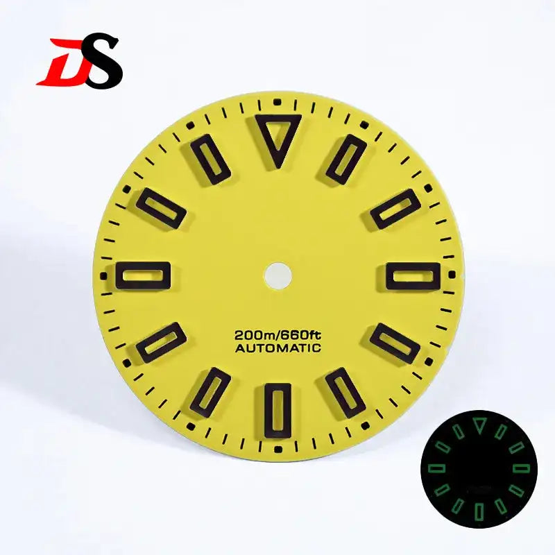 Matte Dial Hollow Index 28.5mm Dark Green Lume for NH35 ETA2824/MIYOTA 9015 Movement