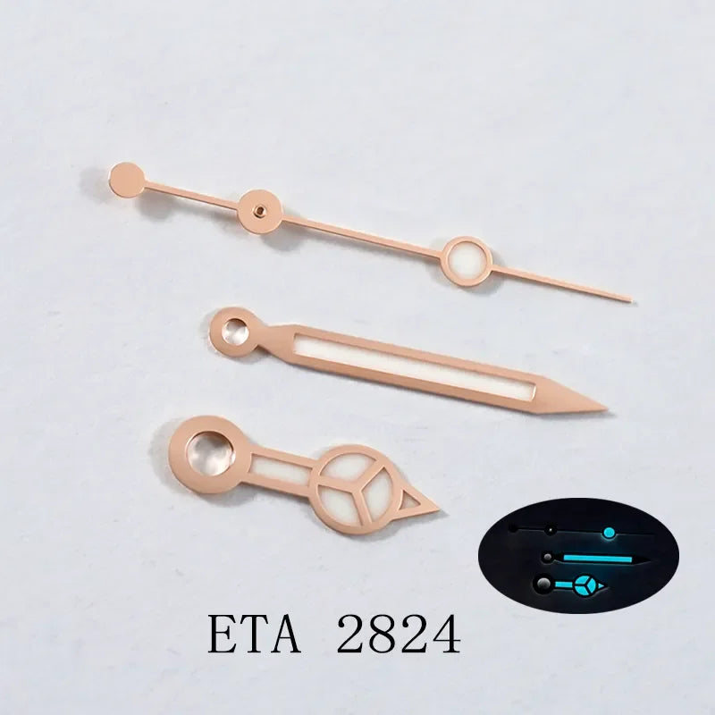 Pointer Mercedes Watch Hand Suitable for ETA 2824/8215/8213 Mechanical Watch Modified Blue Lume Watch Accessories
