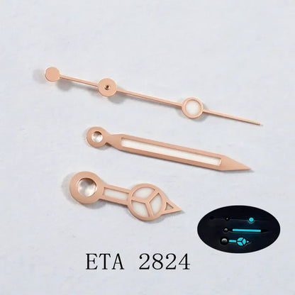 Pointer Mercedes Watch Hand Suitable for ETA 2824/8215/8213 Mechanical Watch Modified Blue Lume Watch Accessories
