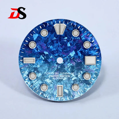 28.5mm Dial Crystal Titanium Text Dial Chaotic Texture BGW9 C3 Lume NH35 Movement