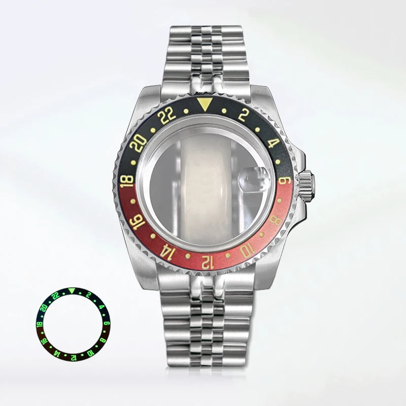 SUB Diving Case 40.5mm Stainless Steel GMT with Jubilee Bracelet NH34 ETA2824 NH35