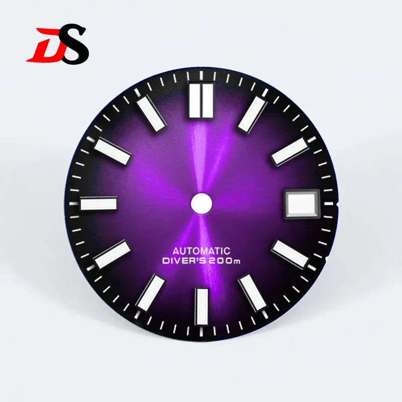 Matte 28.5mm Dial Blue Lume for Nh35 NH34 Movement Modified Watch Accessories DIVERS 200m