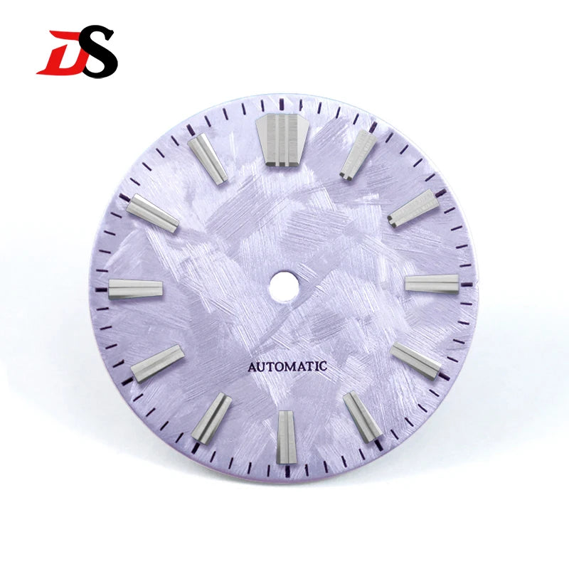 GS High Quality Sakura Smoky Green No Date Dial No Lume 28.5MM NH38 Blue lume