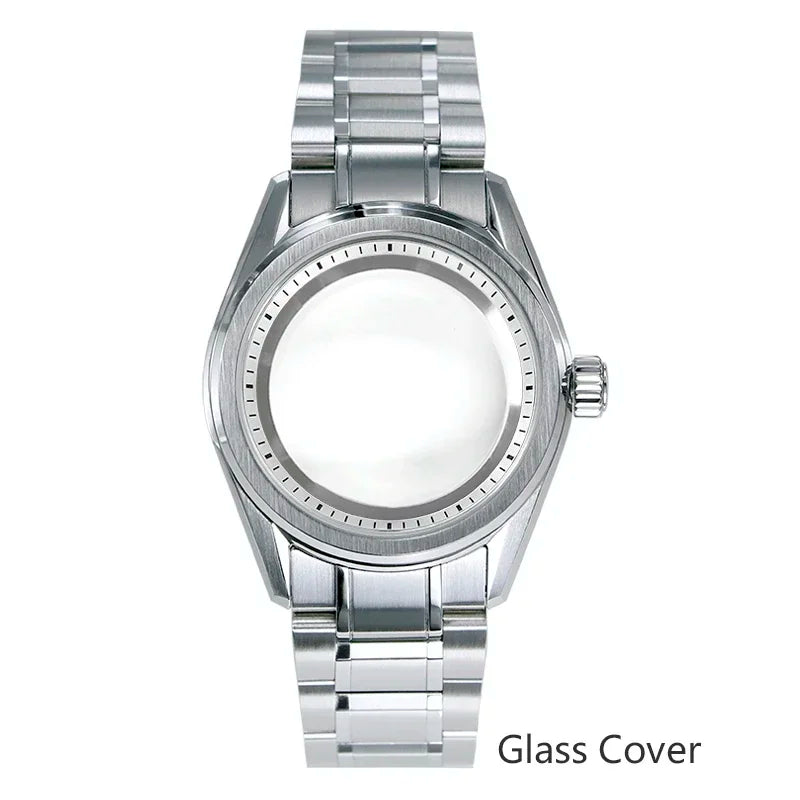 38mm GS Case with Chapter Ring NH35 NH34 Match Shunbun 28.5mm Dial Color Classic Watch Case