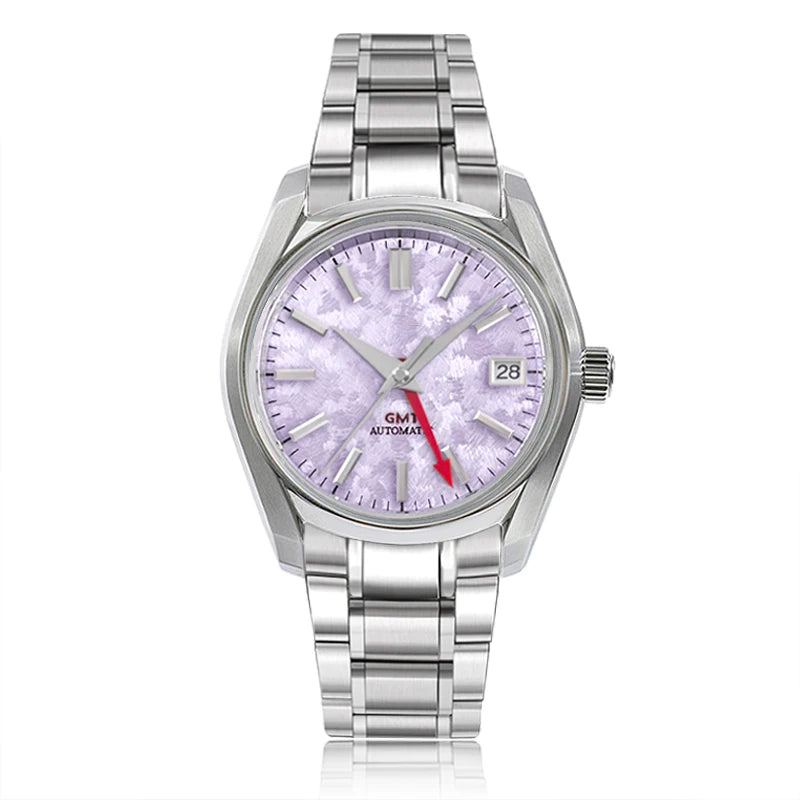 62GS 38mm Yunhai Sakura Man Ladies Watch Stainless Steel Glass AR Coating High Quality Automatic NH34GMT Movement
