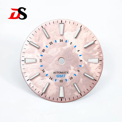 28.5mm Sakura Blue GMT Dial Blue Luminous NH34GMT Movement No Date