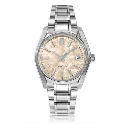 62GS 38mm Sakura Stainless Steel Watch Dome Sapphire Glass AR Coating High-quality Men's Watch NH35 Movement