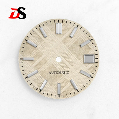 28.5MM Dial Texture Surface Watch Dial for NH35/NH36 Movement SKX007 No Lume Art Style