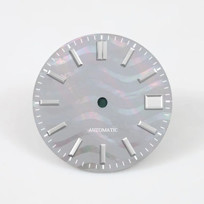 Water Ripple Dial 28.5mm Modified Watch for NH35/NH36 Movement No Lume