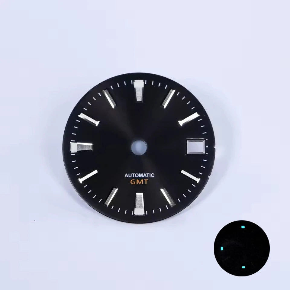 NH34 GMT Bamboo GS Sunburst Dial