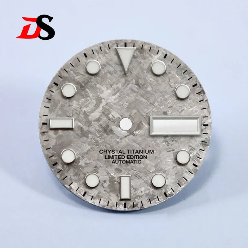 SUB 28.5mm Dial BGW9 C3 Lume Ice Crystal Titanium for NH35 NH36 Movement