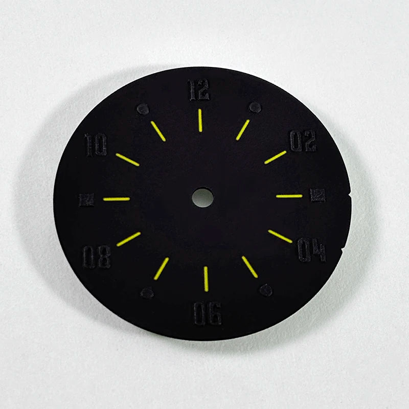 28.5mm Matte Dial Cockpit Instruments Pilot-inspired BGW9 NH38 NH35 ETA2824 SW200 Miyota 9015 Movement Black Lume