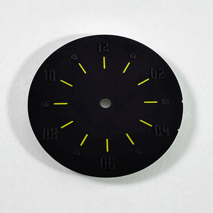 28.5mm Matte Dial Cockpit Instruments Pilot-inspired BGW9 NH38 NH35 ETA2824 SW200 Miyota 9015 Movement Black Lume